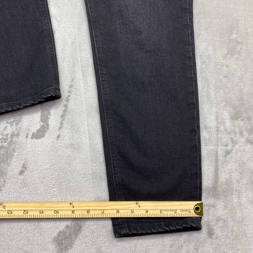 Mott & Bow‎ Mom Jeans Black Wash High Rise Straight Leg Denim Sz 30 Grunge Retro - Picture 4 of 9
